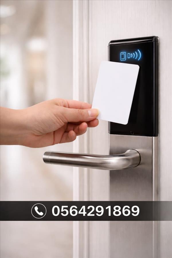 قفل باب ذكي بالكرت للفنادق والشقق المفروشة